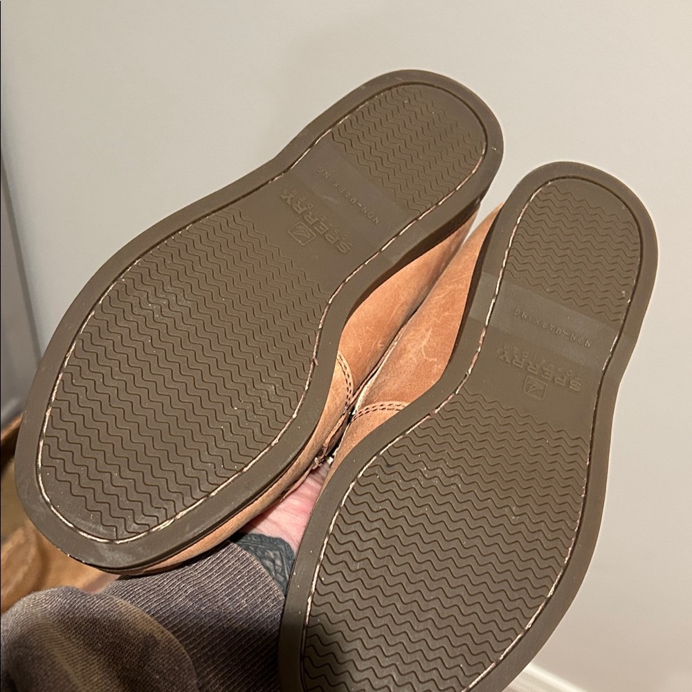 Sperry Brown Leather Boat Shoes - Picture 3 of 3